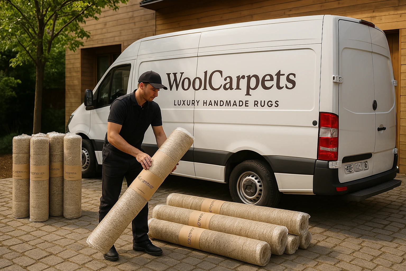 The image show how good is delivery service is by woolcarpets.ae
